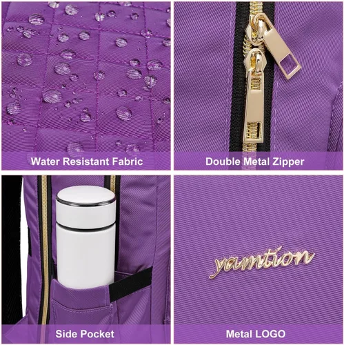 Miniatura 3 de YAMTION Mochila para mujeres y adolescentes, mochila escolar TSA para laptop con USB para estudiantes universitarios, negocios, oficina, trabajo