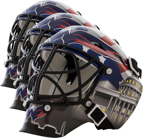 Miniatura 32 de Franklin Sports mini máscara para portero con logo de la NHL