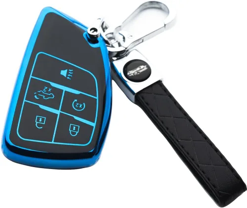 Miniatura 12 de Funda para llavero compatible con Silverado 1500, Sierra 1500, Colorado Canyon 2024 2025, Silverado Sierra Smart Key