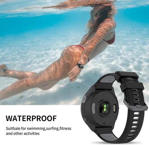 Miniatura 5 de Correa de reloj compatible con Garmin Forerunner 945/Forerunner 935, silicona suave deportiva Garmin 935/Fenix 5/Fenix 5 Plus, repuesto para Garmin