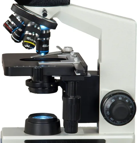 Miniatura 4 de OMAX 40X-2500X - Microscopio LED trinocular compuesto de laboratorio con cámara digital de 9 MP
