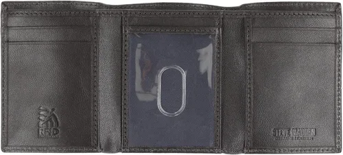Miniatura 2 de Steve Madden Billetera triple RFID para hombre con ventana de identificación