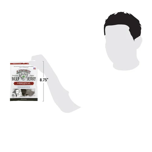 Miniatura 4 de Lucky Beef Jerky - Losa de 3 oz (original, paquete de 4)