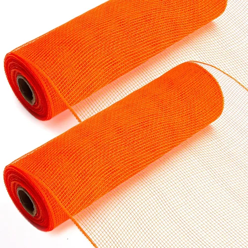 Miniatura 7 de Ribbli 2 rollos de cinta de malla negra, 10 pulgadas x 30 pies (10 yardas) por rollo, cinta de malla para guirnaldas de corona y decoración