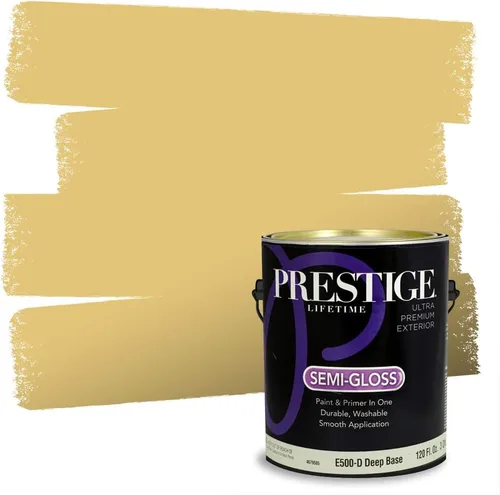 Miniatura 8 de PRESTIGE Paints Exterior Paint and Primer In One, 1-Gallon, Satin, Comparable Match of Benjamin Moore* Royal Linen* 931BM-PCM