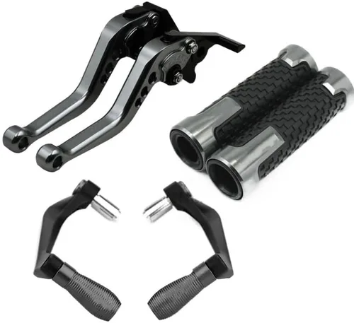 Miniatura 4 de M Adecuado para Yamaha YZF-R1/R3/R6 MT03/07/09 Maneta de embrague de freno modificada Y (Talla: Negro)