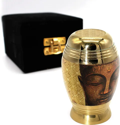 Miniatura 10 de Urna de cremación de cruz negra para cenizas hombre adulto – Urnas de cremación personalizadas para cenizas humanas, urnas decorativas para hombre