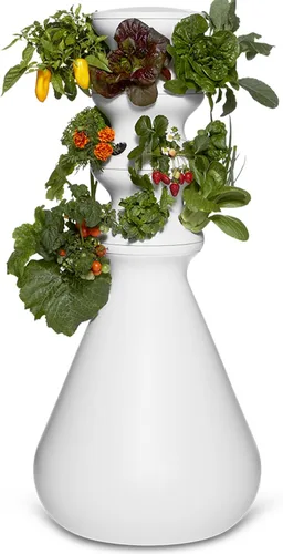 Miniatura 6 de Kit de inicio Farmstand con anillos luminosos y 18 créditos para plántulas Pequeño kit de sistema de cultivo hidropónico Torre de maceta