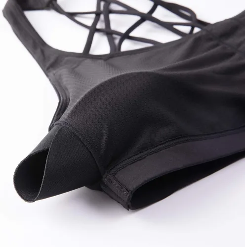 Miniatura 6 de CRZ YOGA - Sujetadores deportivos con tirantes delgados para mujer, brasier de yoga con relleno, sin varillas, espalda cruzada sexy, lindo