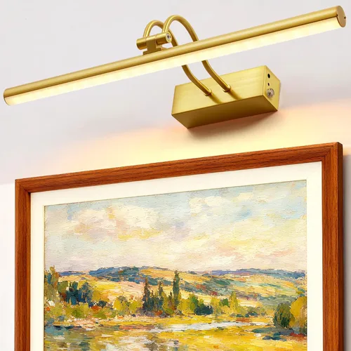 RAIFOOLLY Luz de imagen, luces de imagen para pared inalámbricas, luces de imagen de 16 pulgadas con temporizador y regulable, luces de pared a