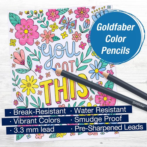 Miniatura 3 de Faber-Castell Arte de pared para colorear por números: You Got This - Artes y manualidades para adultos, regalos creativos para aliviar el estrés