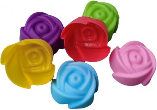 Miniatura 14 de 36 PCS Moldes para Hornear en Forma de Flor de Silicona Grado Alimenticio Antiadherente Mini Bandejas para Cupcakes, Pudines, Chocolates