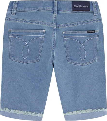 Miniatura 2 de Calvin Klein Bermudas de mezclilla elástica para niña