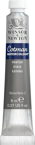 Miniatura 112 de Acuarela Cotman, tubo de 0.27 oz, color carmesí alizarina Gris de Payne