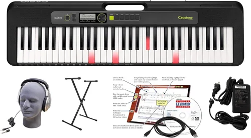 Miniatura 9 de Casio Casiotone LK-S250 - Teclado portátil iluminado de 61 teclas Respuesta táctil Sistema de iluminación de teclas, 400 tonos, modo de música