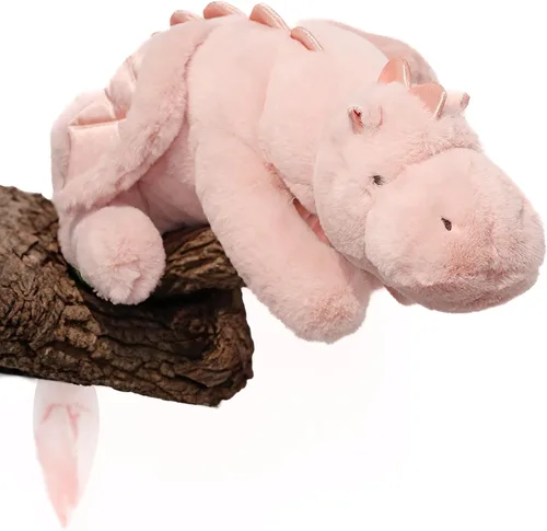 Miniatura 11 de YOUBLEK Animales de peluche con peso de 27.5 pulgadas, 2 libras, lindo dragón de peluche, juguete de dinosaurio con peso para niños y adultos