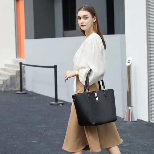 Miniatura 6 de Bolsas de mano de gran capacidad para mujer ideal para trabajo bolsos grandes y bolsas de cuero para mujer bolsa de viaje de hombro grande e