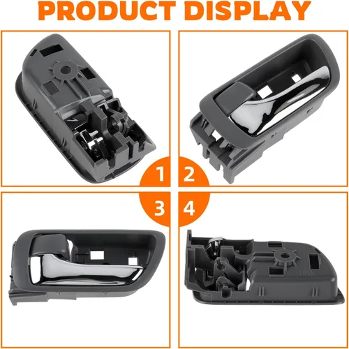 Miniatura 6 de GoaMotors Manijas interiores interiores para puertas compatibles con Toyota Camry 2002-2006, 1 par de manijas delanteras y traseras para el lado