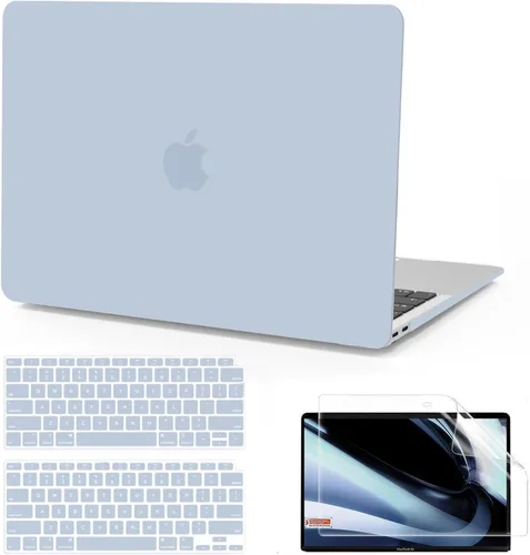 Miniatura 30 de B BELK Funda compatible con MacBook Air de 13 pulgadas 2022 2021 2020 2019 2018 A2337 M1 A2179 A1932 Touch ID, carcasa rígida de plástico mate