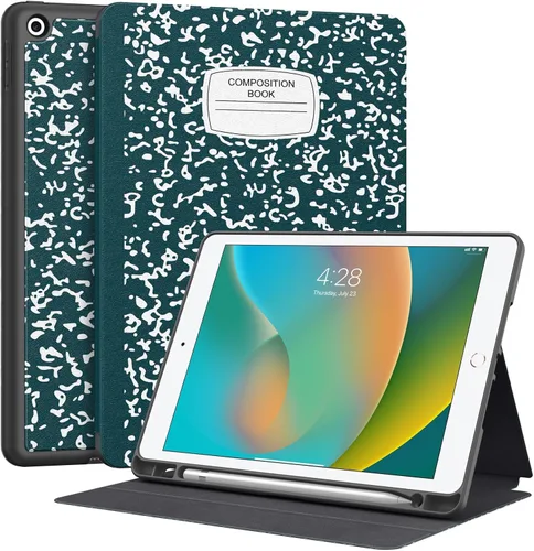 Miniatura 18 de Supveco Funda para iPad de 9ª/8ª/7ª Generación 10.2 pulgadas (Modelo 2021/2020/2019) con Soporte para Lápiz, Funda Folio Premium con Soporte