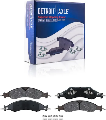 Miniatura 6 de Detroit Axle - Kit de freno para Nissan Rogue 2014, 2015, 2016, 2017, 2018, 2019, rotores de freno de disco de cerámica, con repuesto de hardware