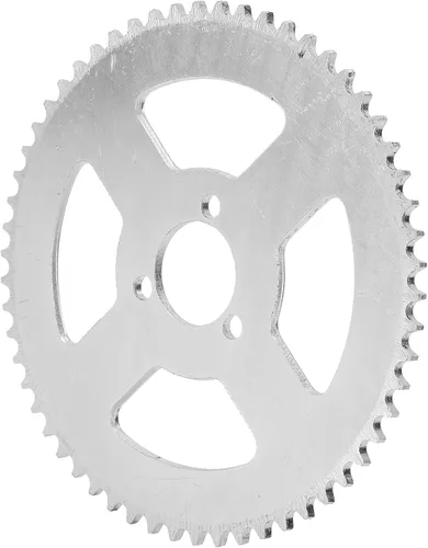 Miniatura 7 de VGEBY Piñón T8F 58T, Piñón de acero blanco T8F 58T, manivelas de 3 agujeros, 1.142 in, compatible con mini motocicleta de 47/49cc, ATV Kart