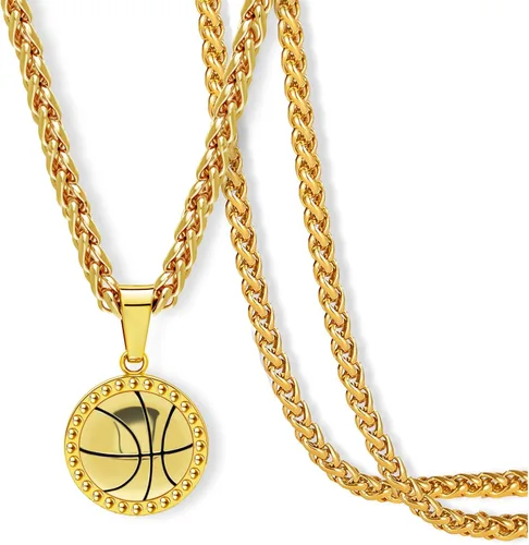 Miniatura 18 de Collar con colgante deportivo para hombres, mujeres, adolescentes, fútbol, baloncesto, béisbol, fútbol, deportes, regalos para fanáticos del