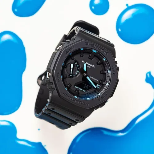 Miniatura 6 de G-Shock GA2100-1A2 Neon Accent - Reloj azul, Azul, Digital