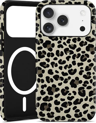 Miniatura 33 de Jusy Compatible con MagSafe Brown Tortoise Shell Print Phone Case para iPhone 7/8/SE, funda protectora magnética de lujo de TPU suave
