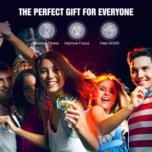 Miniatura 5 de INNÔPLUS Fidget Spinner, Juguetes Fidget para Adultos, Juguetes Fidget para 8 Años en Adelante, Juguetes TDAH Alivio del Estrés Regalos Gadgets