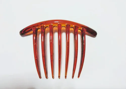 Miniatura 4 de 3 peines de pelo estilo francés, mezcla clásica de 7 dientes de lujo.