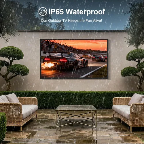 Miniatura 3 de Televisor exterior de 55 pulgadas, 4K Ultra HD para exteriores, 1000nits luz solar al aire libre, TV resistente a la intemperie IP65, control