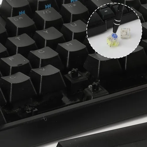Miniatura 4 de Kit de herramientas para quitar teclado HEGAPOJA de 7 piezas, incluye extractor de teclas con 5 g de lubricante para teclado, extractor