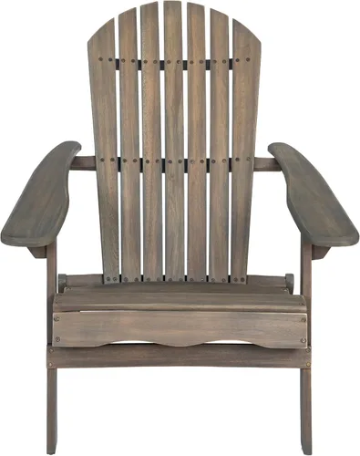 Miniatura 5 de Malibu Folding Adirondack Chair: Acacia Wood Rustic Patio Seating with Slatted Design - Foldable Outdoor Furniture for Garden & Backyard Relaxation