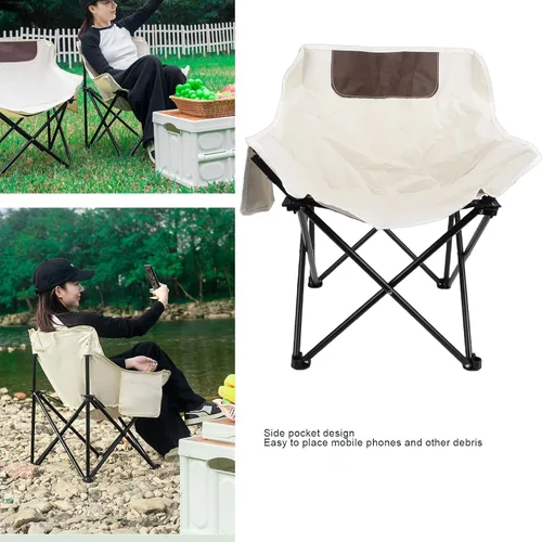 Miniatura 3 de MAVIS LAVEN Folding Camp Chair, Portable Compact Lightweight for Outdoor Camping Picnic Park, with Stable Structure and Water Proof Oxford Cloth