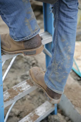Miniatura 2 de Irish Setter, Marshall, para hombre, 11", impermeable, puntera de seguridad de acero, bota de trabajo tipo pull-on