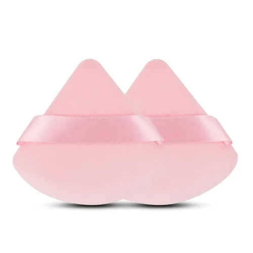 Miniatura 7 de EVAOUXIU - 2 piezas de polvo triangular para polvo facial, esponja suave de felpa, esponja cosmética de terciopelo, herramientas de maquillaje de 2