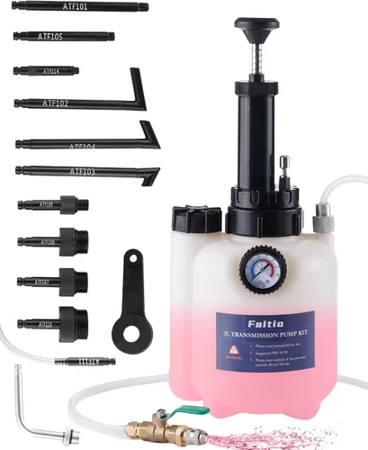 Bomba de transferencia de fluidos de transmisión de 3L con 12 adaptadores ATF, bomba de presión de fluido automotriz para rellenar transmisión,