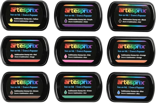 Miniatura 4 de Artesprix Almohadilla de tinta de sublimación para manualidades, estampado y pintura, marrón