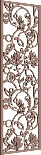 Miniatura 48 de 9 3/8"W x 24 3/8"H x 1/4"T Caspio Decorativos Paneles De Pared De Madera De Calado, Roble Rojo rojo (Red Oak)