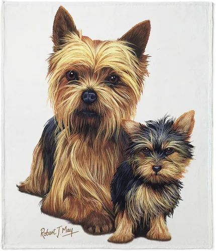 Miniatura 12 de CafePress Yorkie - Manta de forro polar súper suave, 60 x 50 pulgadas