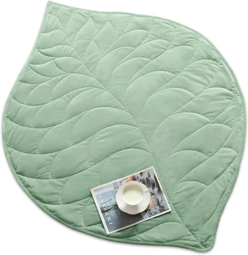 Miniatura 18 de Kaisa Manta con Peso para Adultos (5 libras, 23" x 29"), Manta de Regazo con Peso Suave Lavable a Máquina, Mantas Pequeñas Pesadas con Cuentas