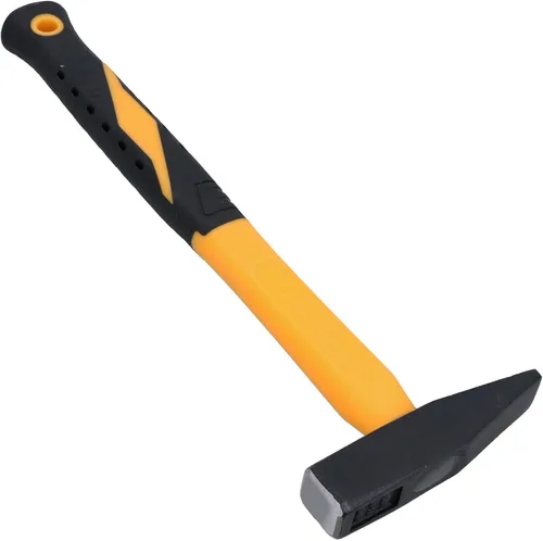 Miniatura 2 de Martillo geólogo de 7.05 oz con mango de goma, punta puntiaguda fósil, 7 oz
