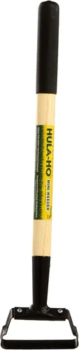 Miniatura 9 de Hula Hoe - Desbrozadora manual de 500 W, herramienta de jardín con estribo oscilante de 16 pulgadas, mango de madera con agarre de goma, cortador