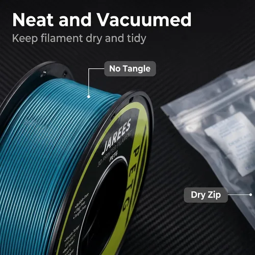 Miniatura 4 de Filamento Petg 1.75, dureza mejorada laguna azul sellada al vacío, carrete de 2.2 lbs, filamento de impresión 3D de alta velocidad, precisión