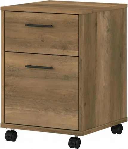 Miniatura 9 de Bush Furniture Key West - Archivador con 2 cajones Organización móvil para oficina en casa Pequeño almacenamiento debajo del escritorio sobre