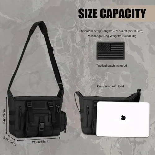 Miniatura 2 de Bolso bandolera táctico para hombre, mochila militar Molle (incluye paquete) Military