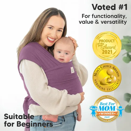 Miniatura 2 de KeaBabies Portabebés Envolvente - Portabebés Original Todo en 1 de Recién Nacido a Niño Pequeño, Fácil de Usar, Vínculo con Manos Libres, Ligero