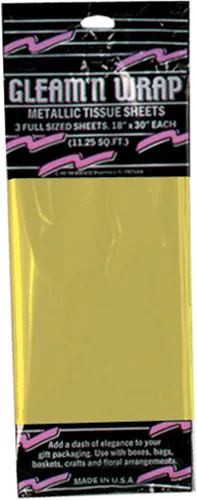 Miniatura 9 de Beistle 50602-C Paquete de 3 hojas metálicas Gleam 'N Wrap, 18 pulgadas por 30 pulgadas