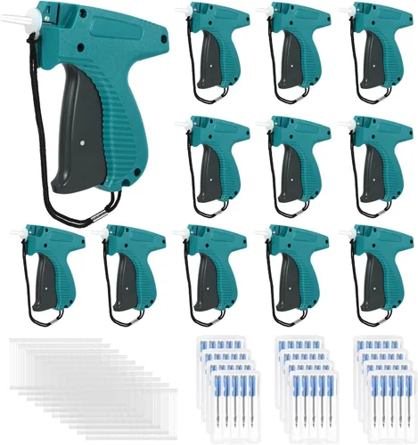 Therwen 5072 pistolas de etiquetado para ropa, kit de pistola de fijación de etiquetas de ropa, 12 etiquetas de ropa, precio de etiquetado